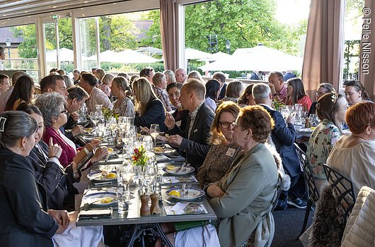 Weinsoirée im Rahmen der Akquisetour Schweden 2024