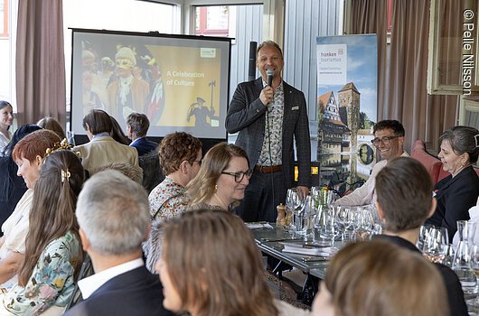 Weinsoirée im Rahmen der Akquisetour Schweden 2024