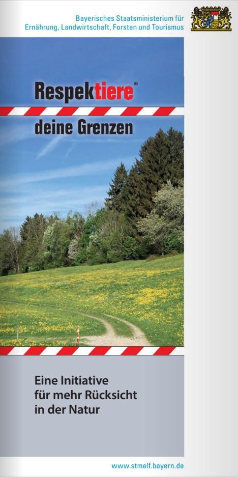 Flyer "Respektiere deine Grenzen"